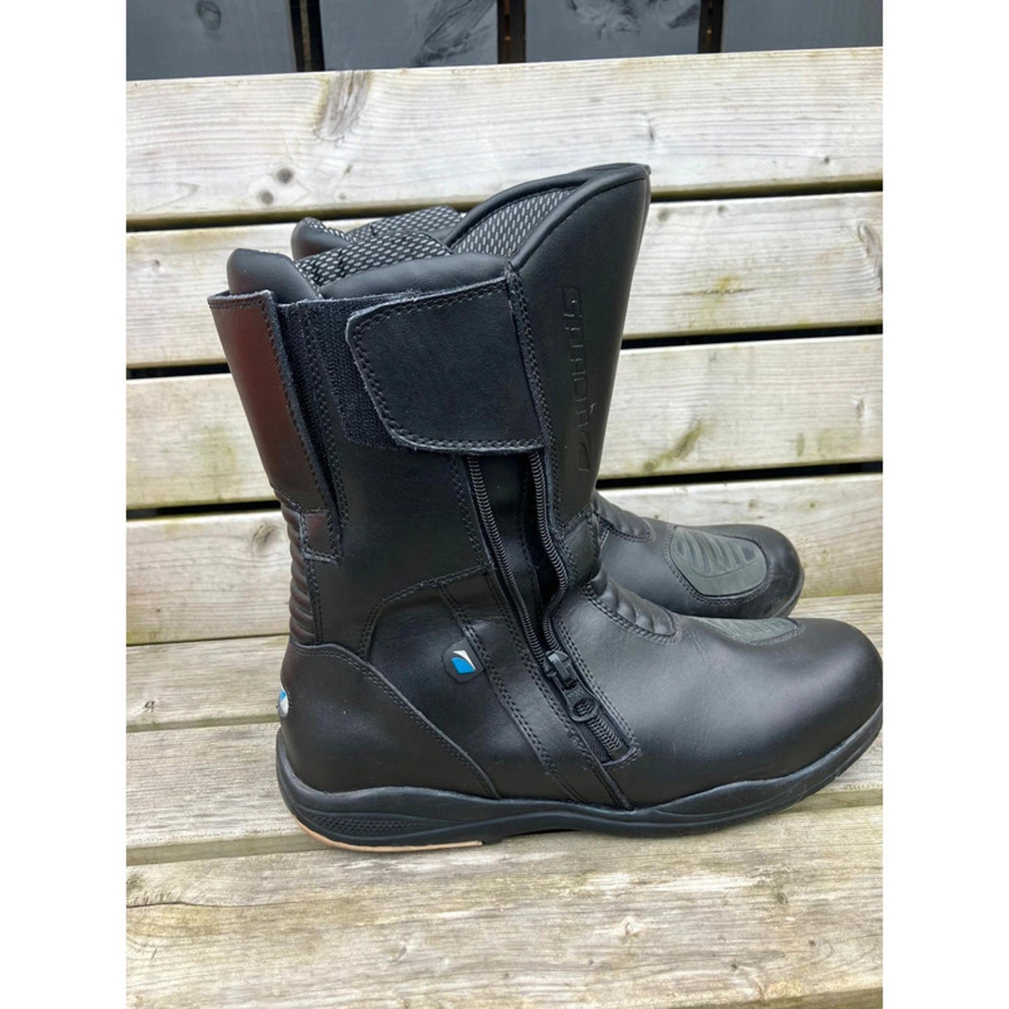 Richa Motorcycle Boots – Black Leather Touring Riding Biker Boots (Used)size 11