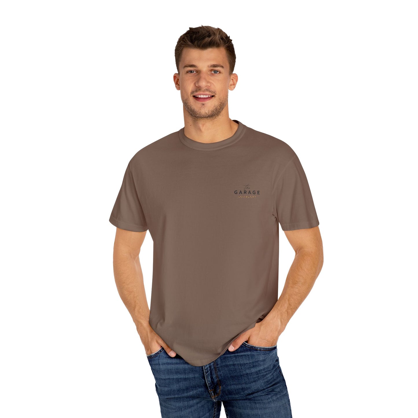 The Garage Collective Embroidered Unisex T-Shirt – Classic Softstyle Tee with Meaning