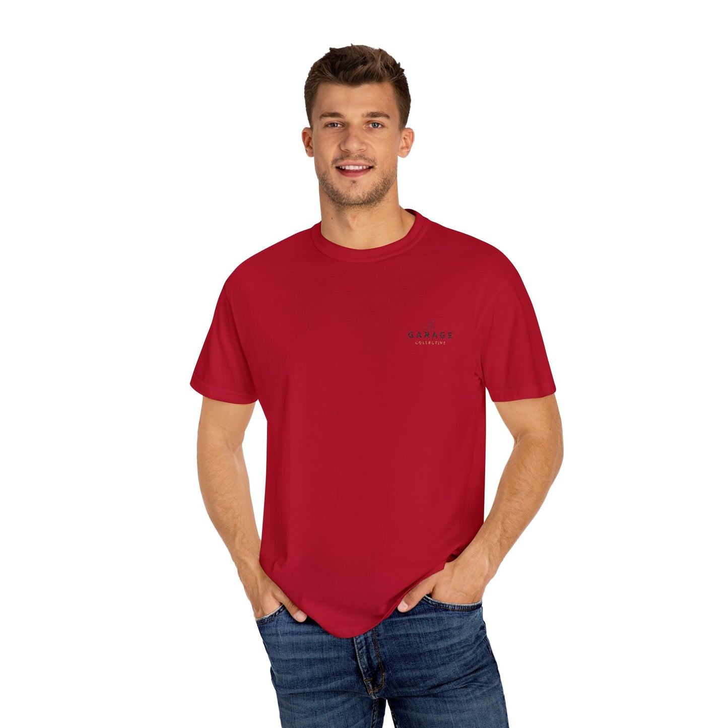 The Garage Collective Embroidered Unisex T-Shirt – Classic Softstyle Tee with Meaning