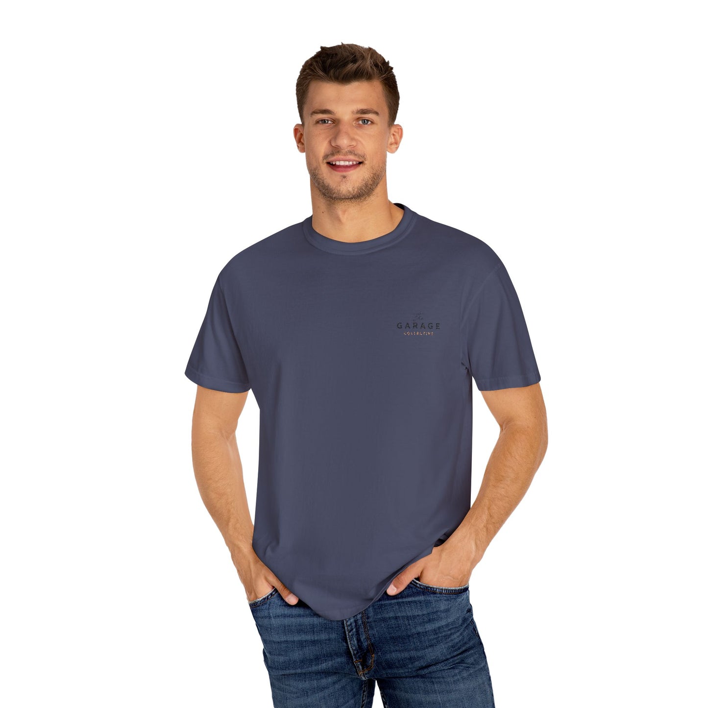 The Garage Collective Embroidered Unisex T-Shirt – Classic Softstyle Tee with Meaning