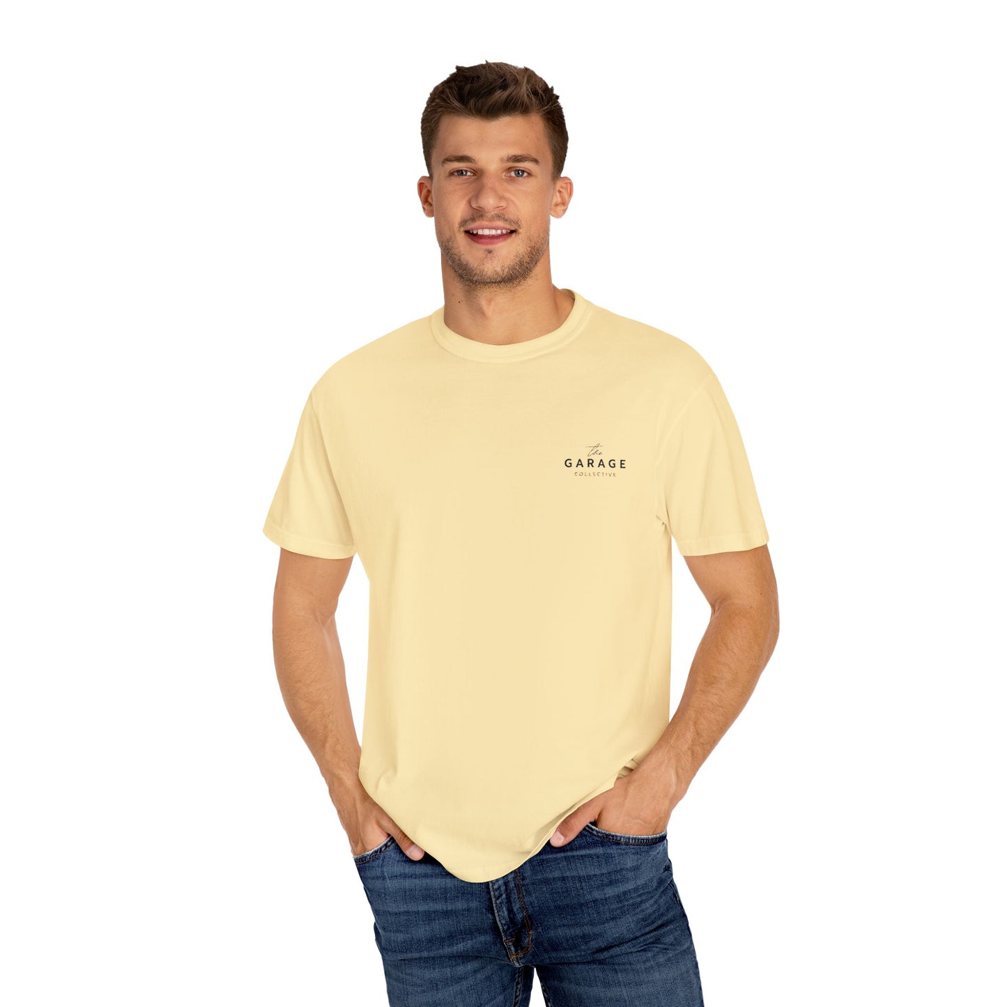 The Garage Collective Embroidered Unisex T-Shirt – Classic Softstyle Tee with Meaning