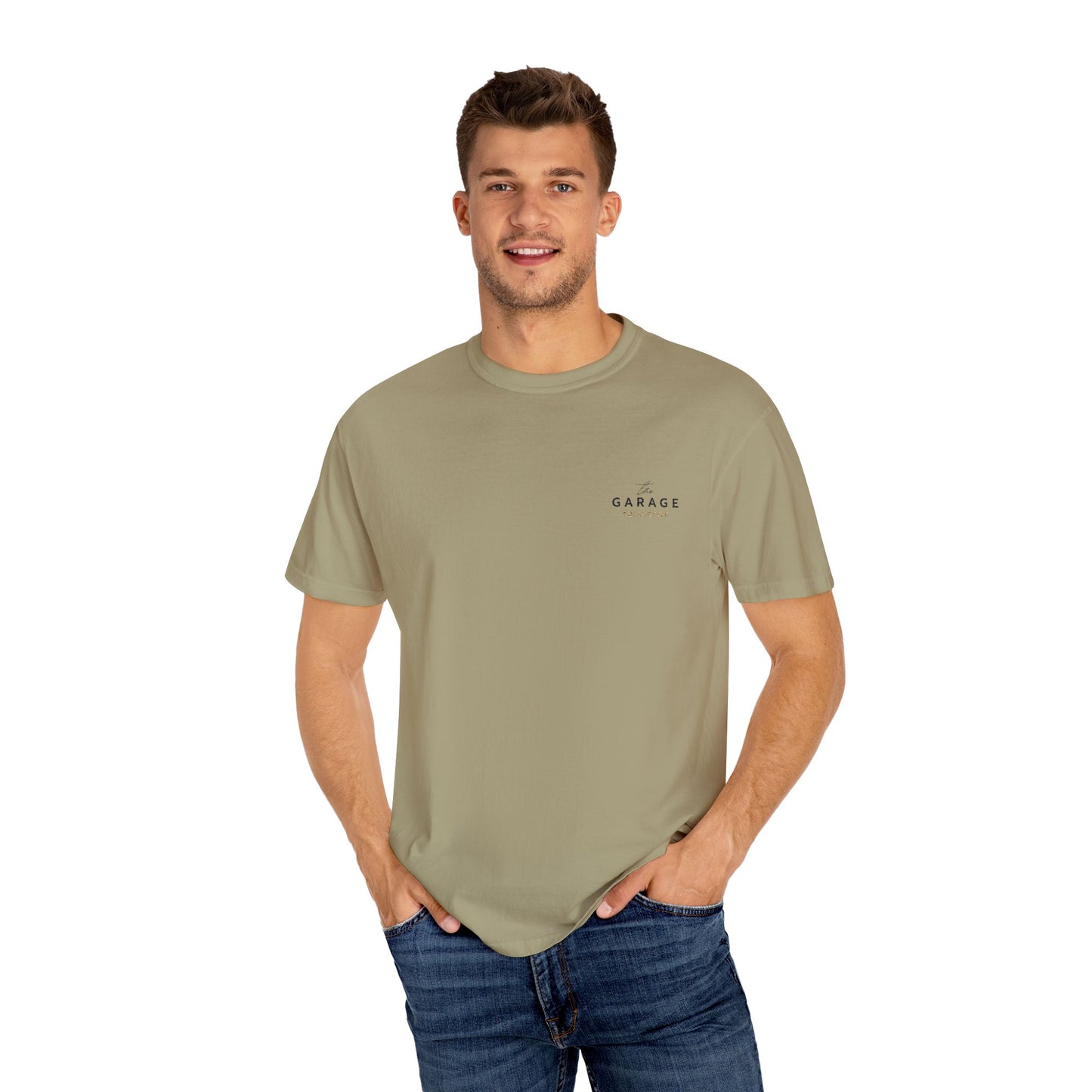 The Garage Collective Embroidered Unisex T-Shirt – Classic Softstyle Tee with Meaning