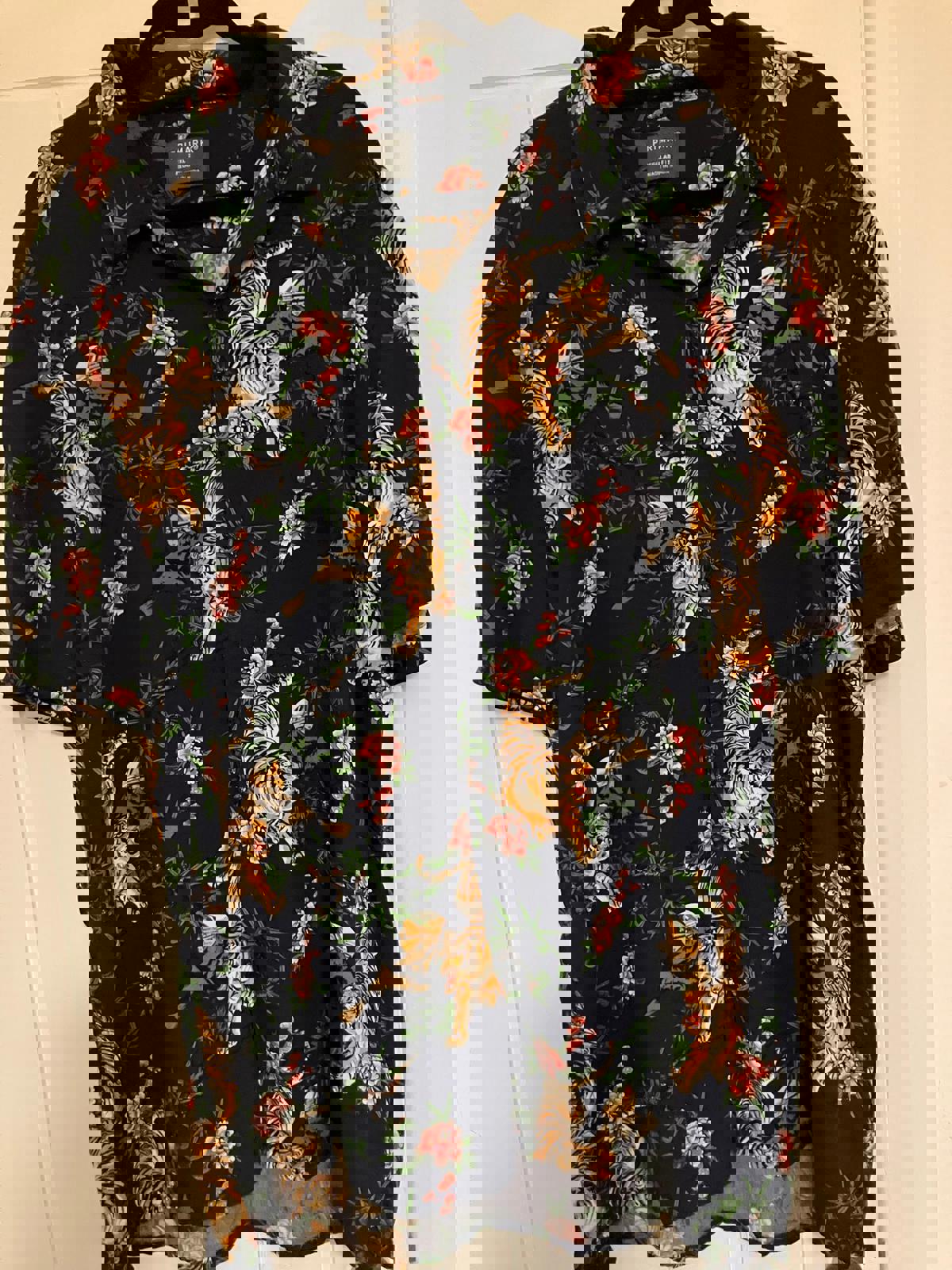 Primark 2XL Regular Fit Tiger Print Shirt