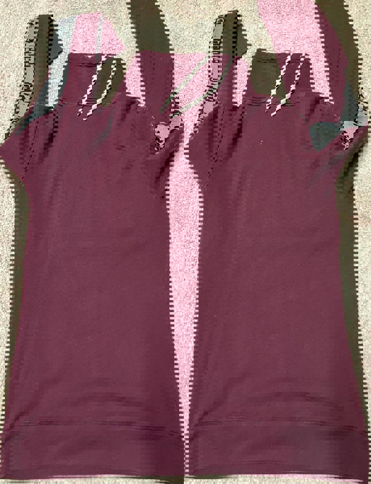 Victoria's Secret PINK Burgundy High Neck Sweatshirt Hoodie
