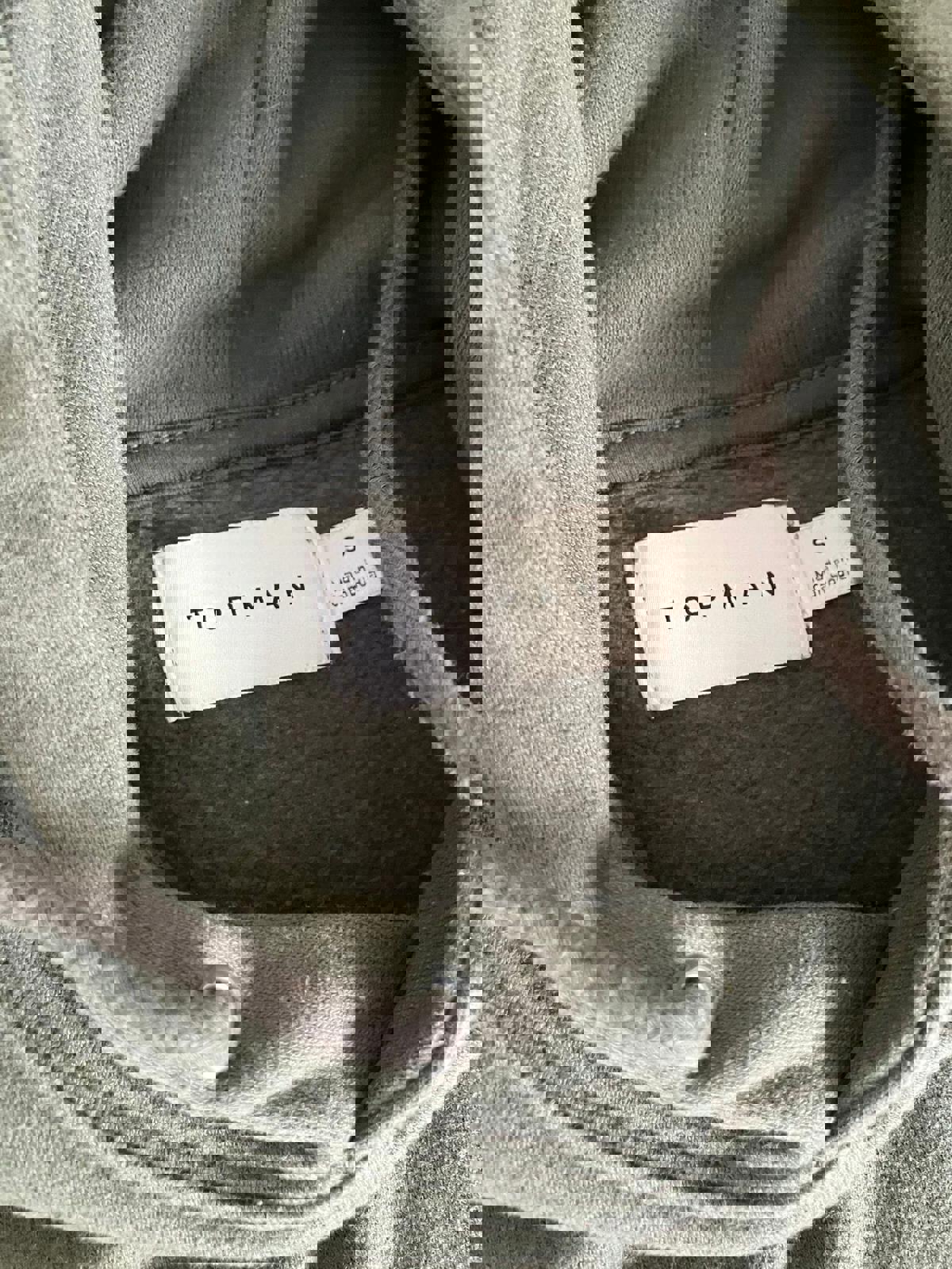Cozy Grey Topman Hoodie - Size Small