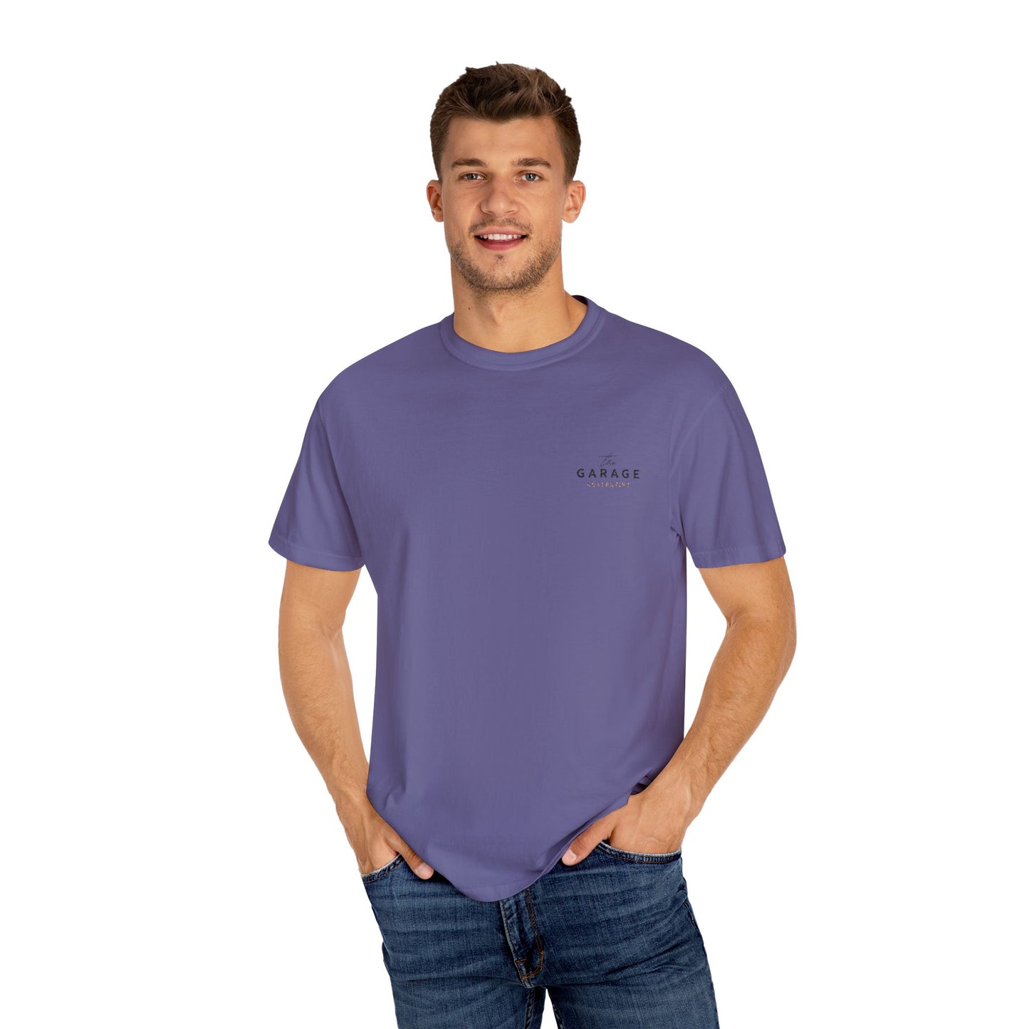 The Garage Collective Embroidered Unisex T-Shirt – Classic Softstyle Tee with Meaning