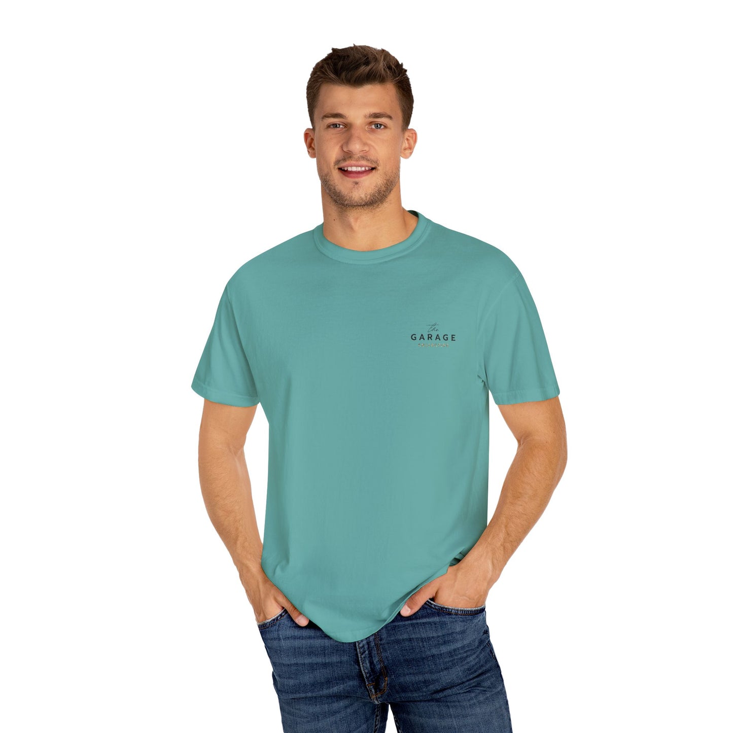 The Garage Collective Embroidered Unisex T-Shirt – Classic Softstyle Tee with Meaning