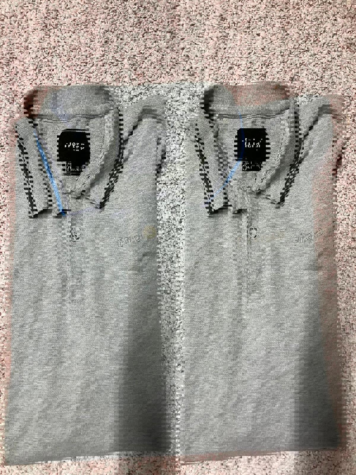 Firetrap Men's Grey Polo Shirt Size 2XL