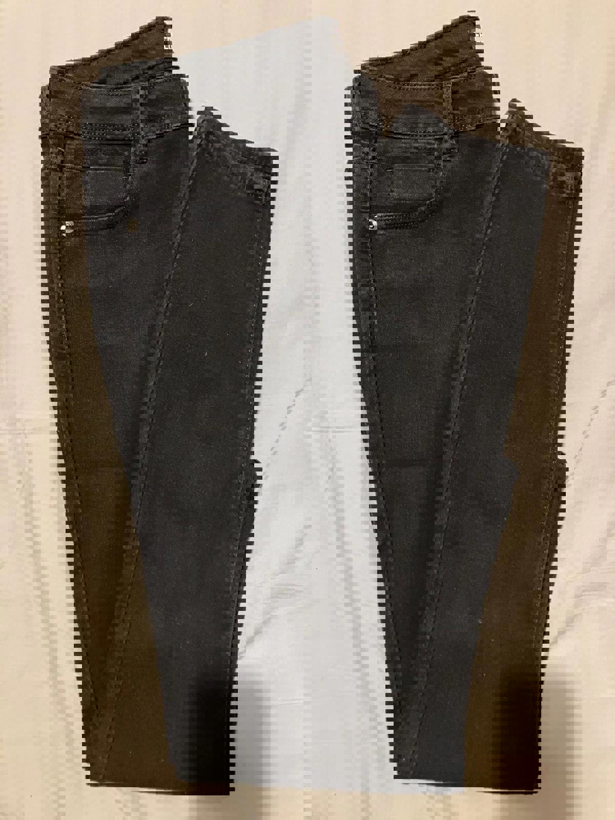 EBONY George Mid Rise Skinny Women's Jeans Size 14 Black