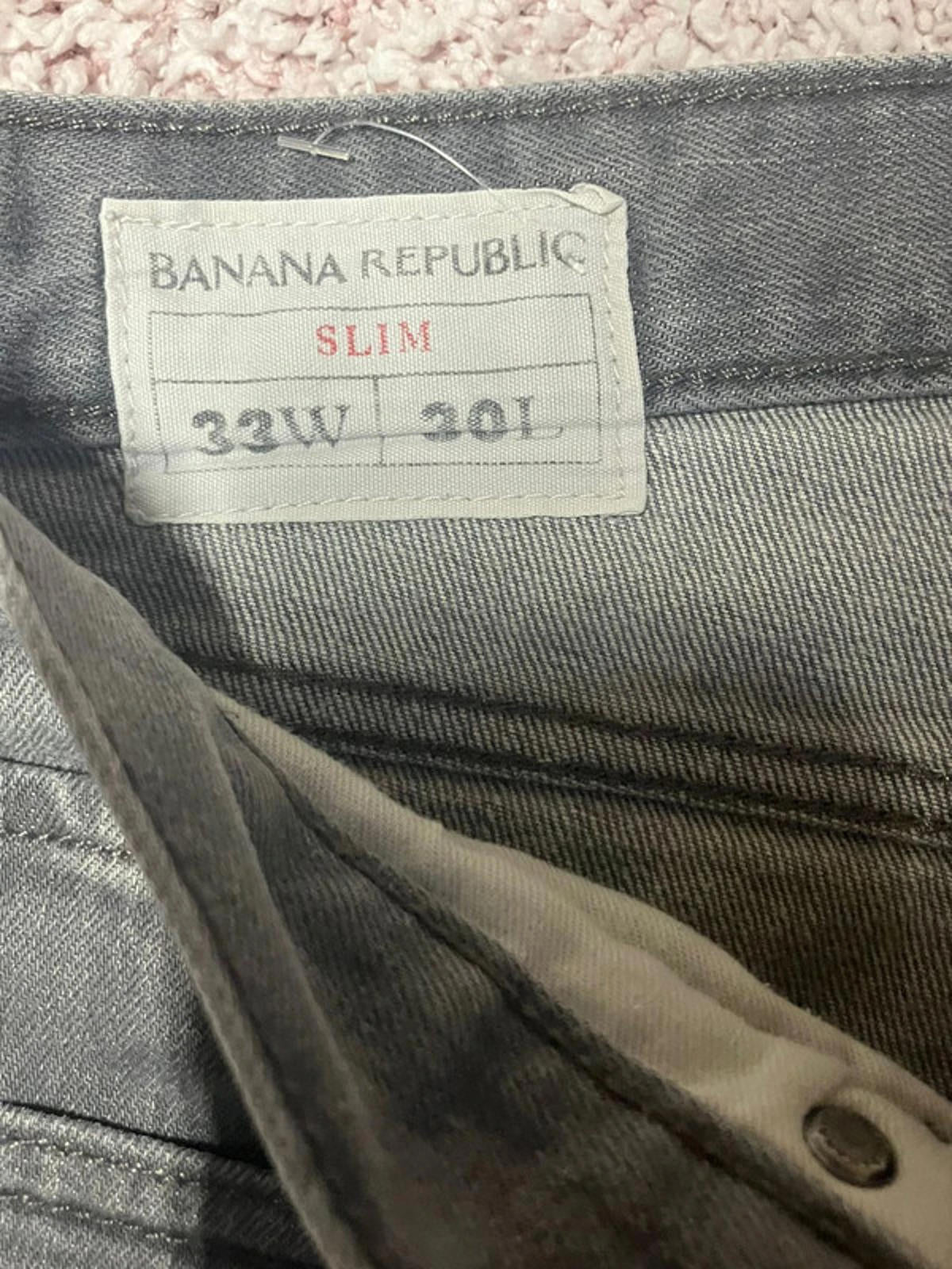 Banana Republic Slim Grey Jeans W32 L30