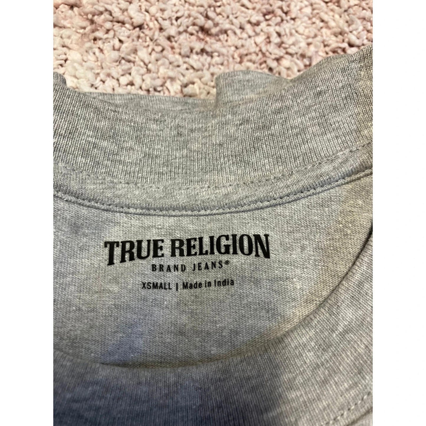 True Religion Grey Logo T-Shirt XS – New with Tags