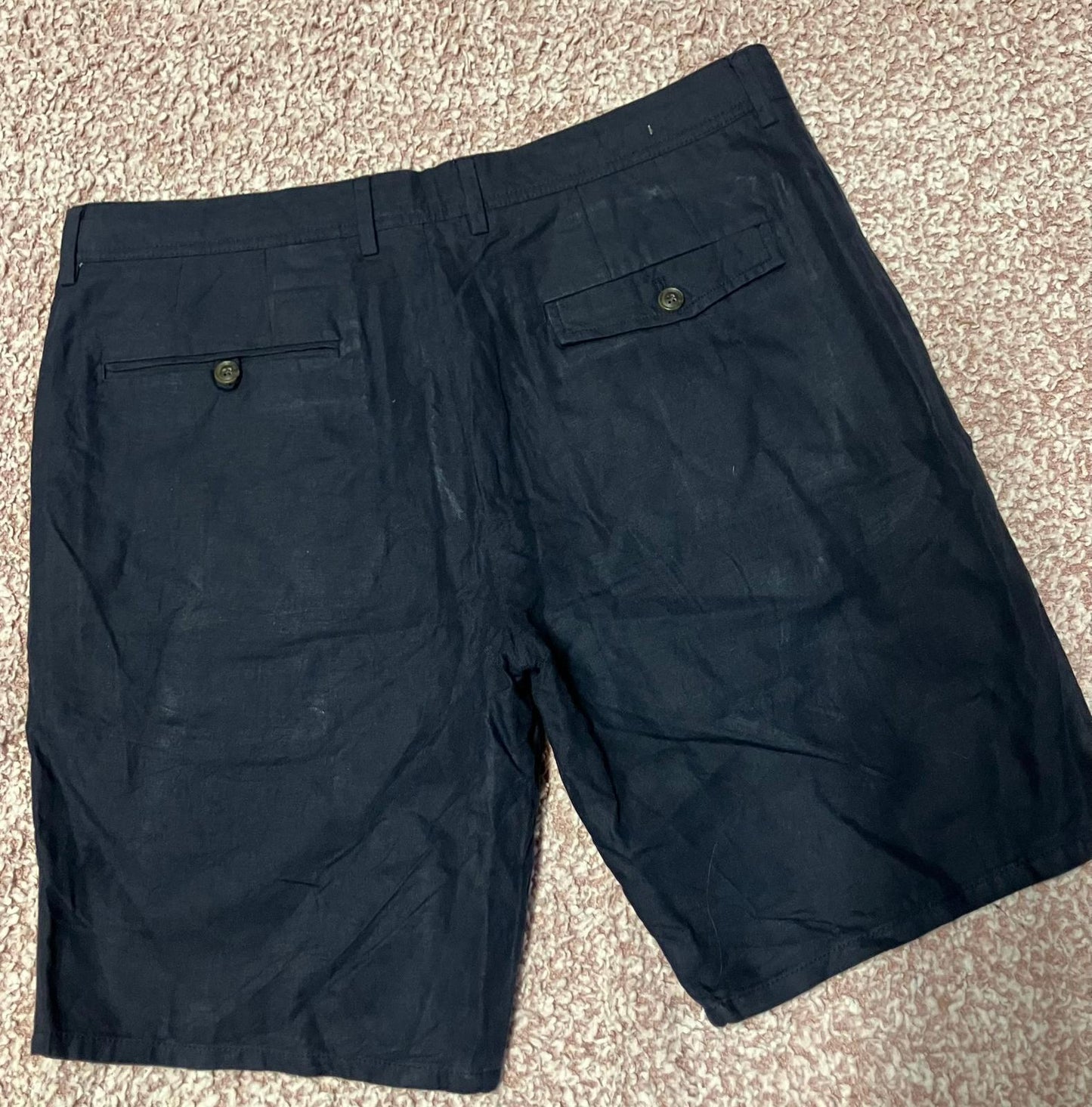 Linea Men's Casual Black Shorts Size 36