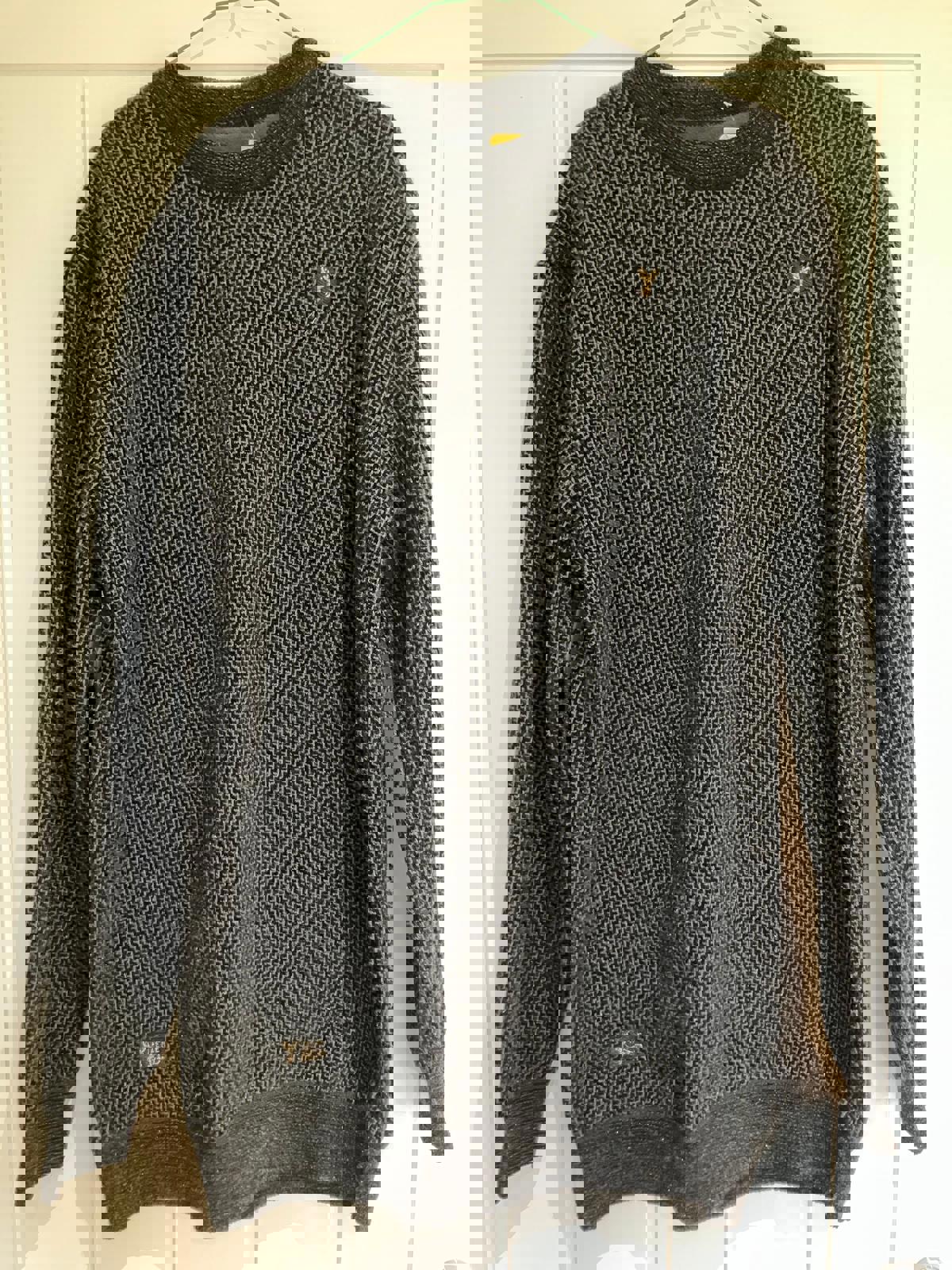 Cozy Men's Knit Sweater with Soft Fleece Lining