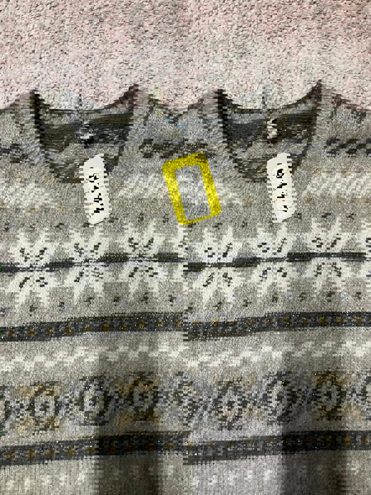 Cozy Fair Isle Pattern Wool Blend Sweater