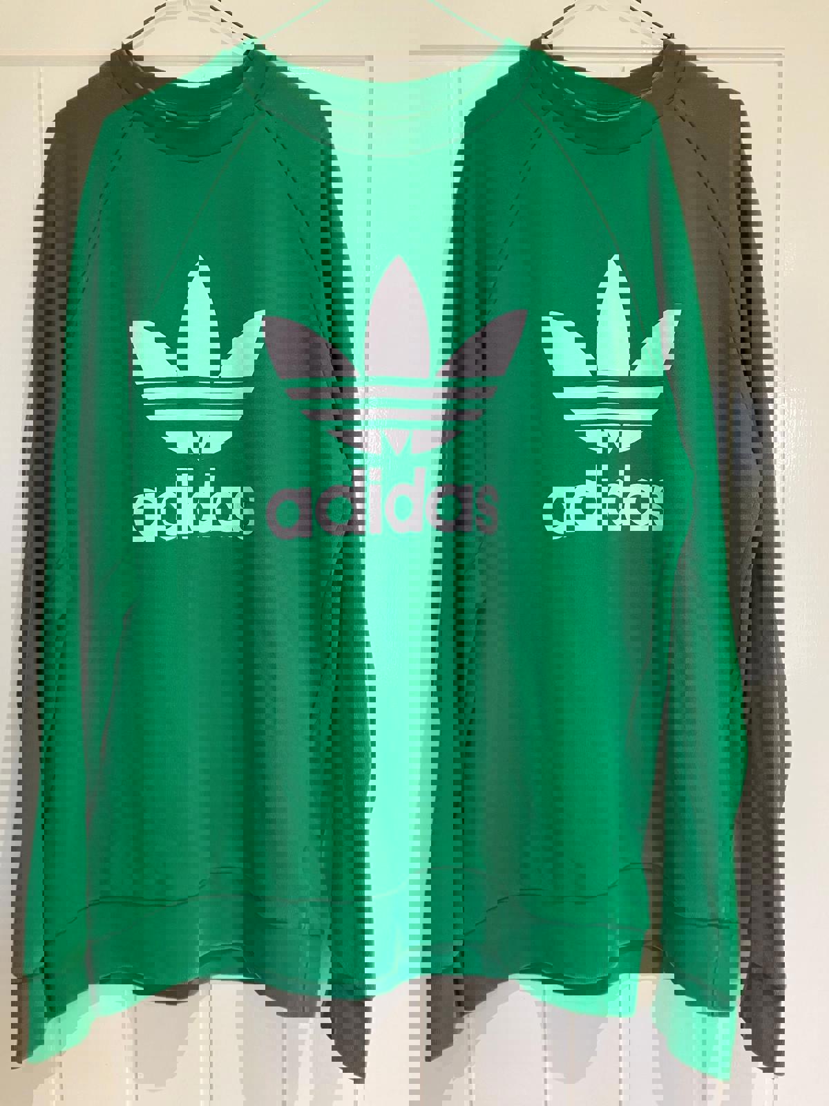 Adidas Green Crewneck Sweatshirt, Size M
