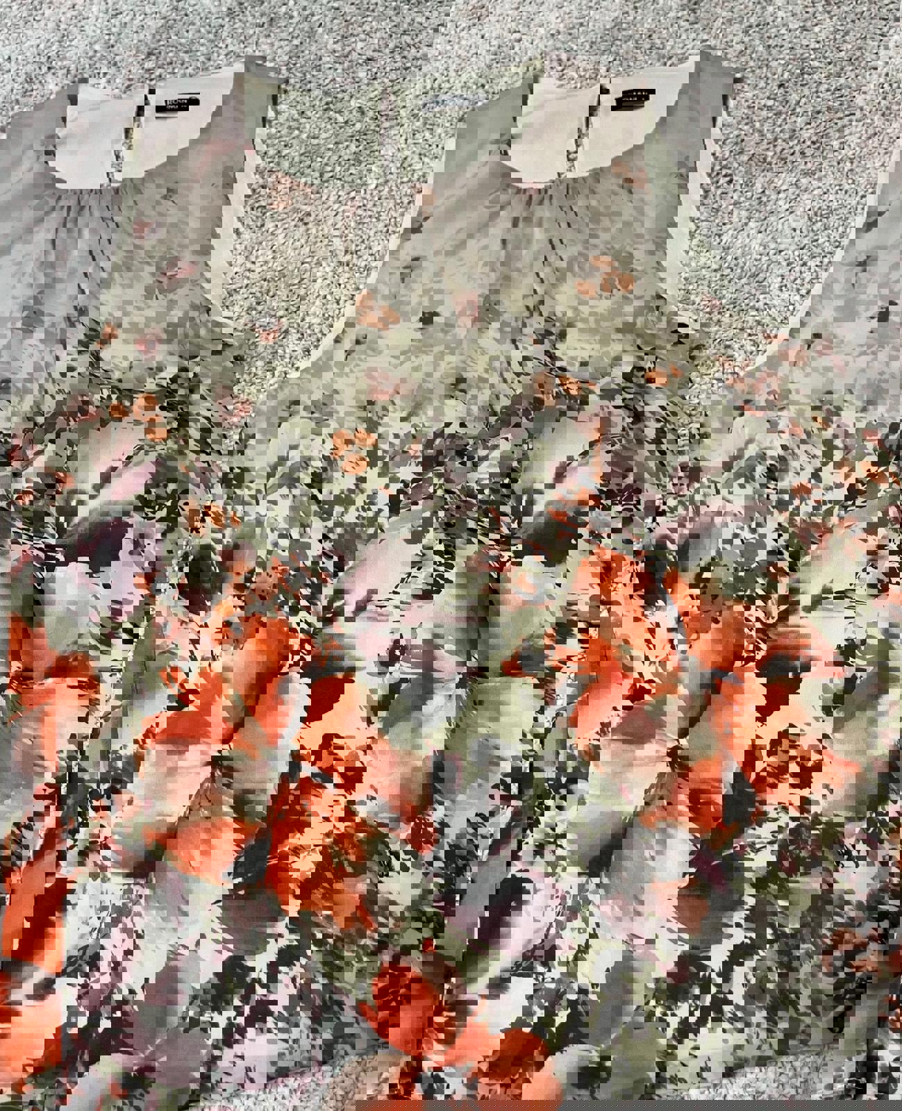 Roman Floral Sleeveless Blouse Size 14