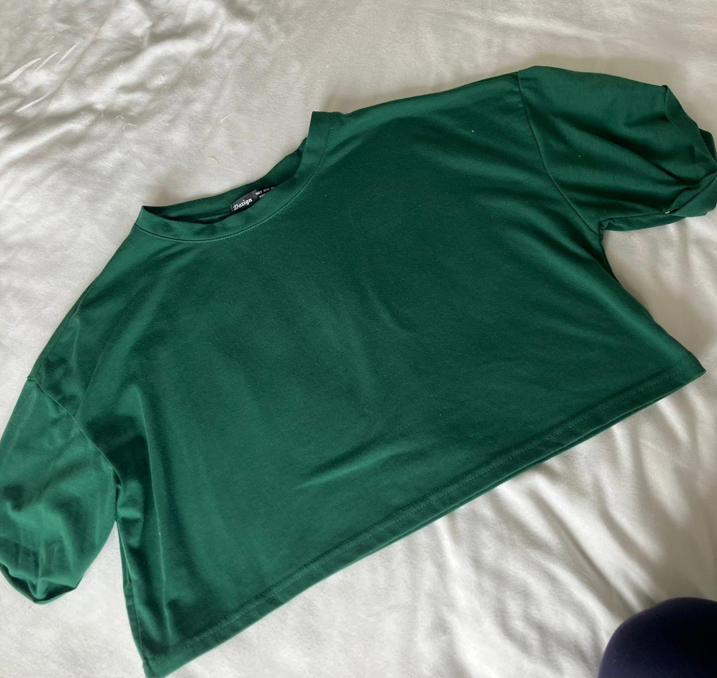 Boohoo Dark Green Cropped Top