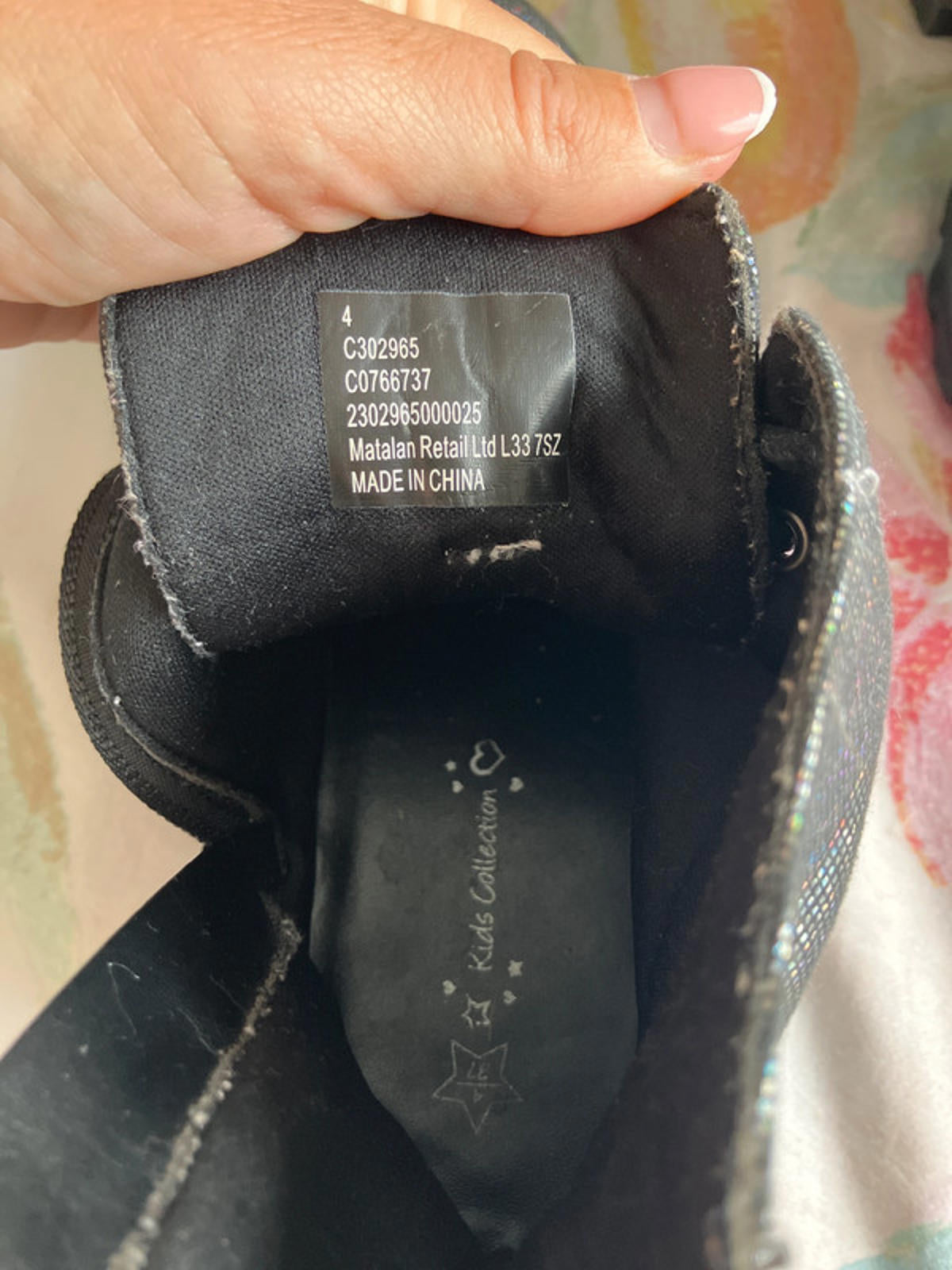 Sparkly “dm” style boots