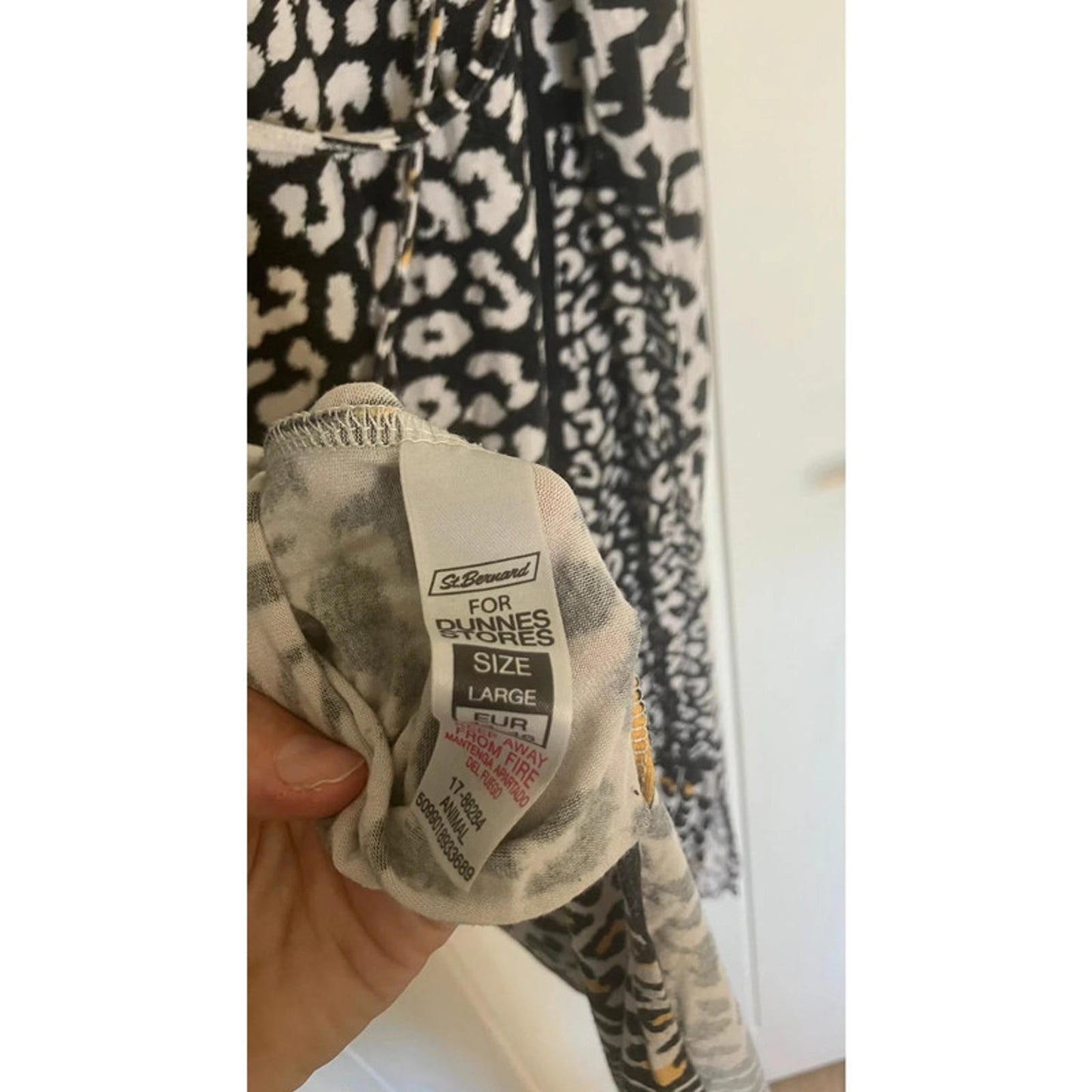 St. Bernard for Dunnes Stores Animal Print Maxi Dress – Large