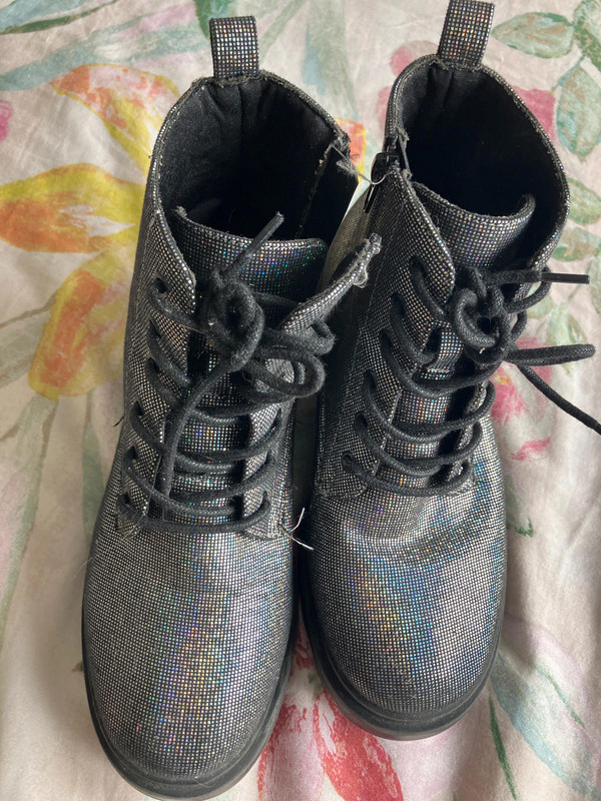 Sparkly “dm” style boots
