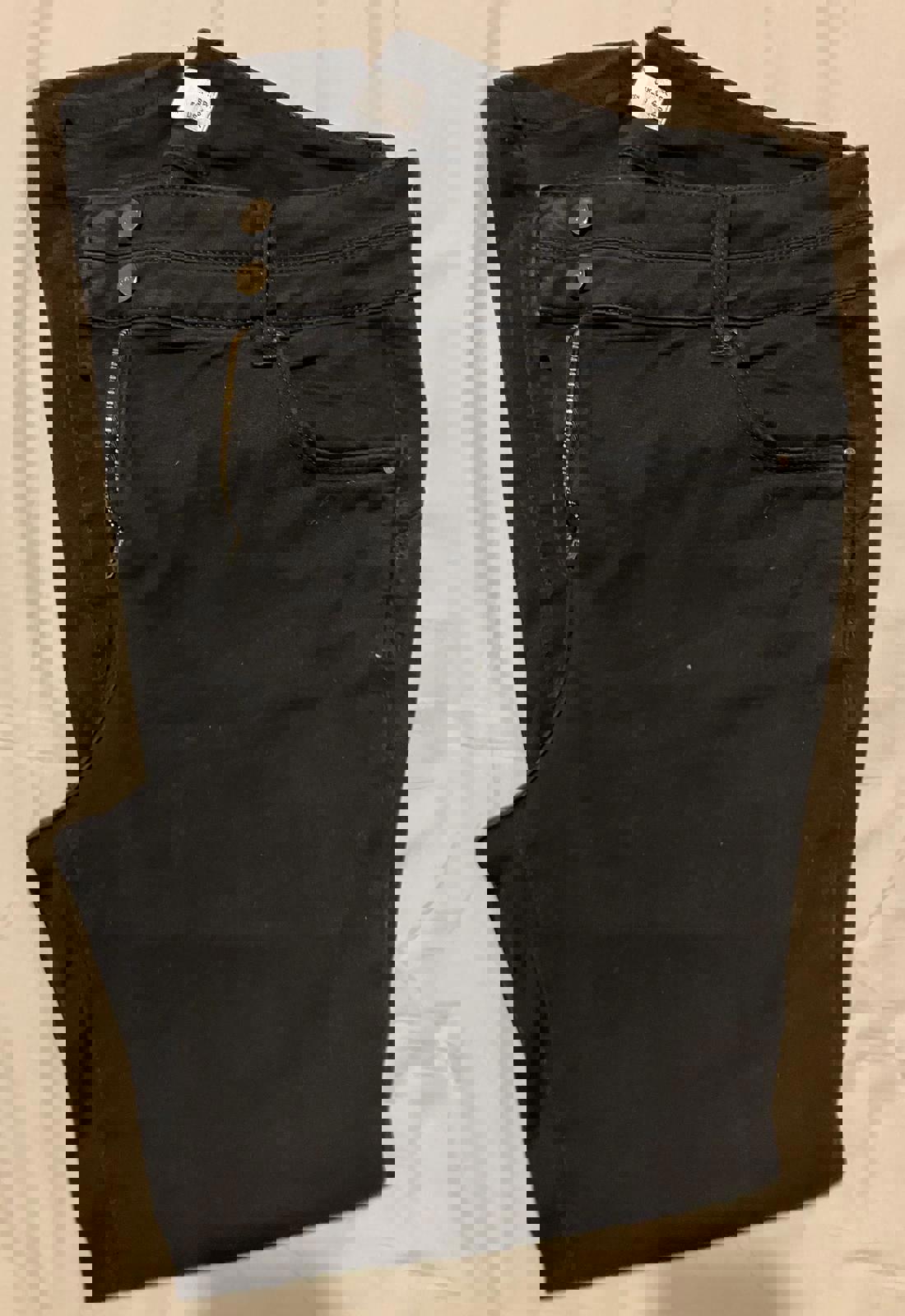 Next Black Skinny High Rise Jeans UK 18R