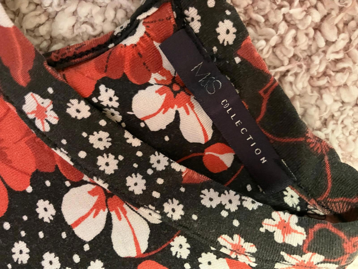 M&S Collection Floral Print Dress - Size 12