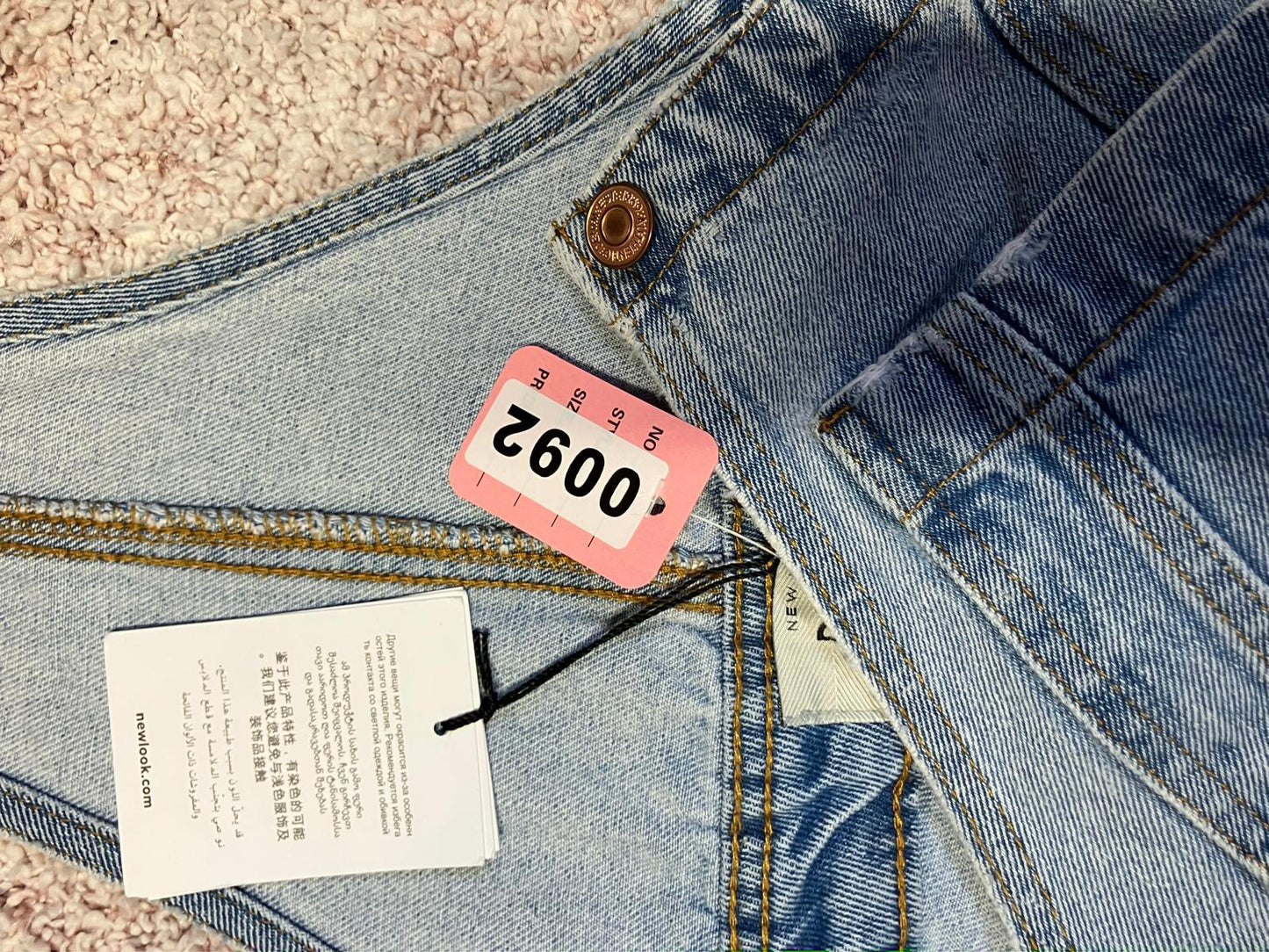 New Look Denim Overalls - Light Wash, Size UK 8 / US 4
