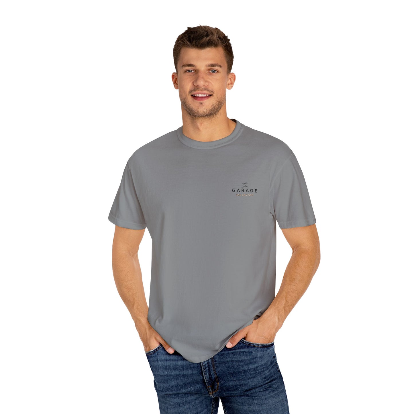 The Garage Collective Embroidered Unisex T-Shirt – Classic Softstyle Tee with Meaning