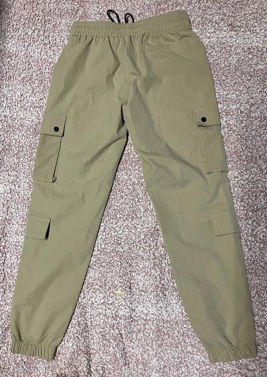 Men's Beige Cargo Pants with Los Angeles Print