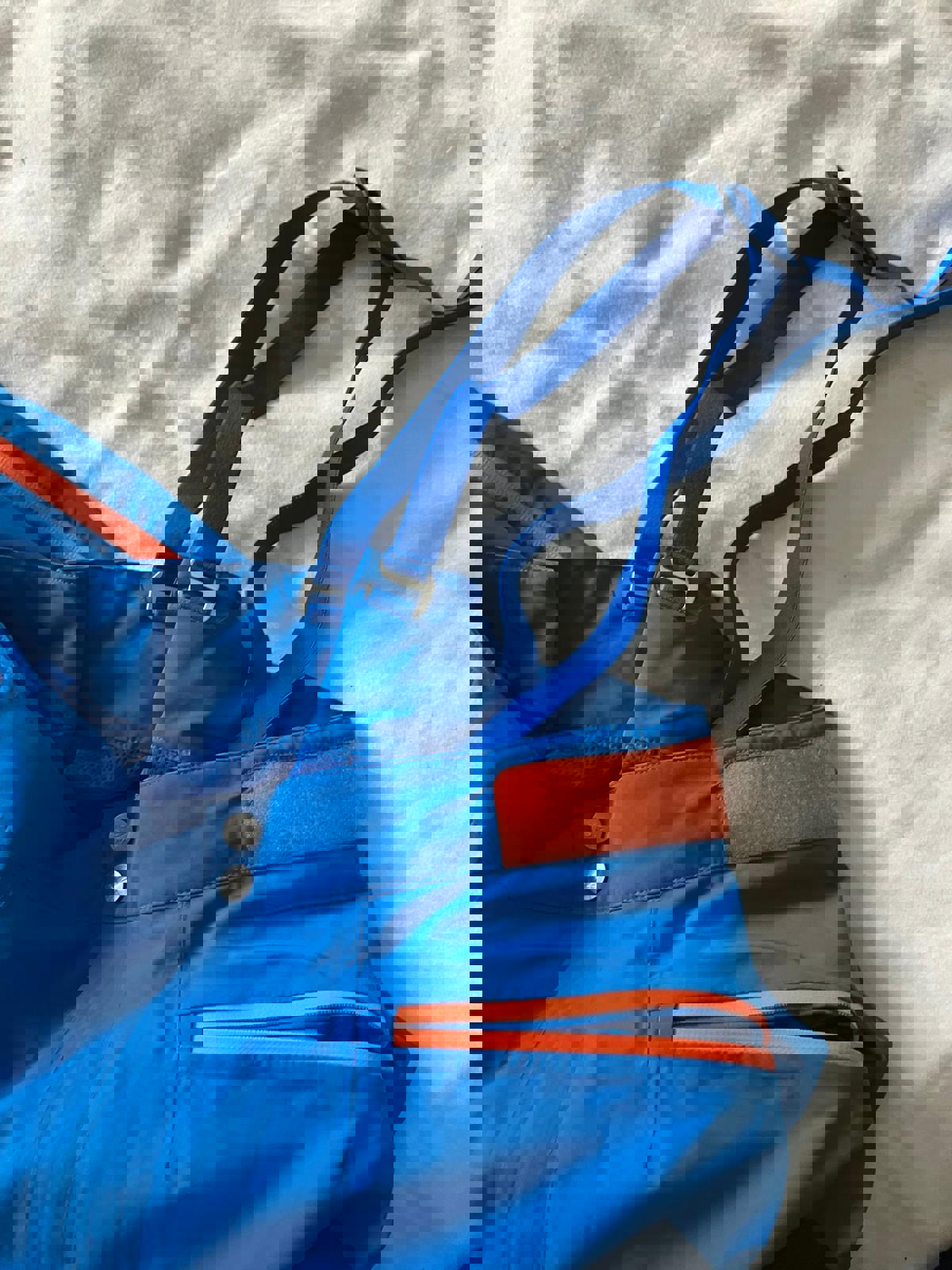 Decathlon Blue Ski Pants with Adjustable Straps - Size L