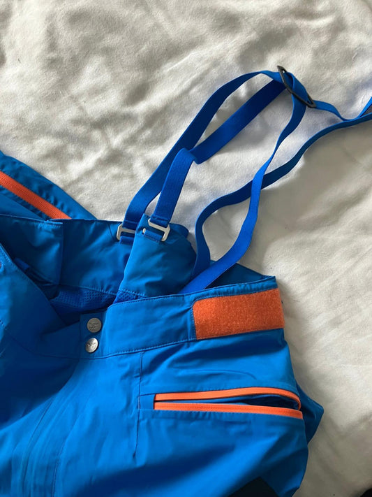Decathlon Blue Ski Pants with Adjustable Straps - Size L