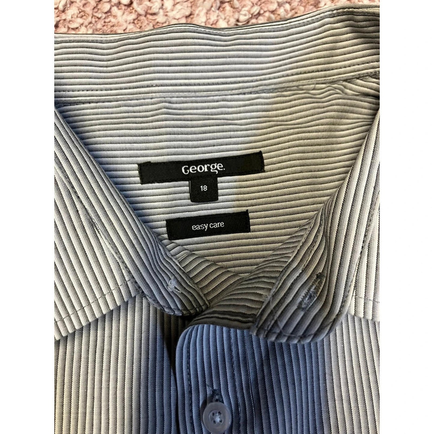 George Grey Pinstripe Shirt UK 18