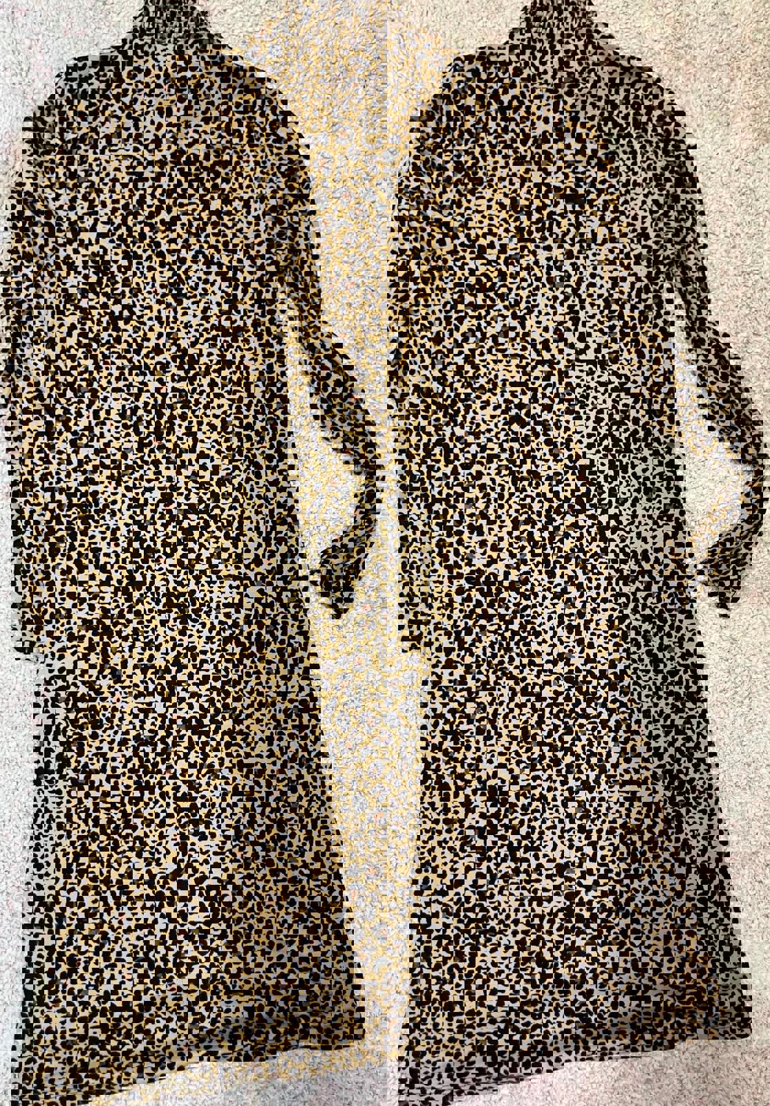Papaya Woman Long Sleeve Leopard Print Dress Size 8