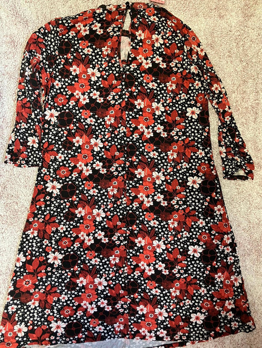 M&S Collection Floral Print Dress - Size 12