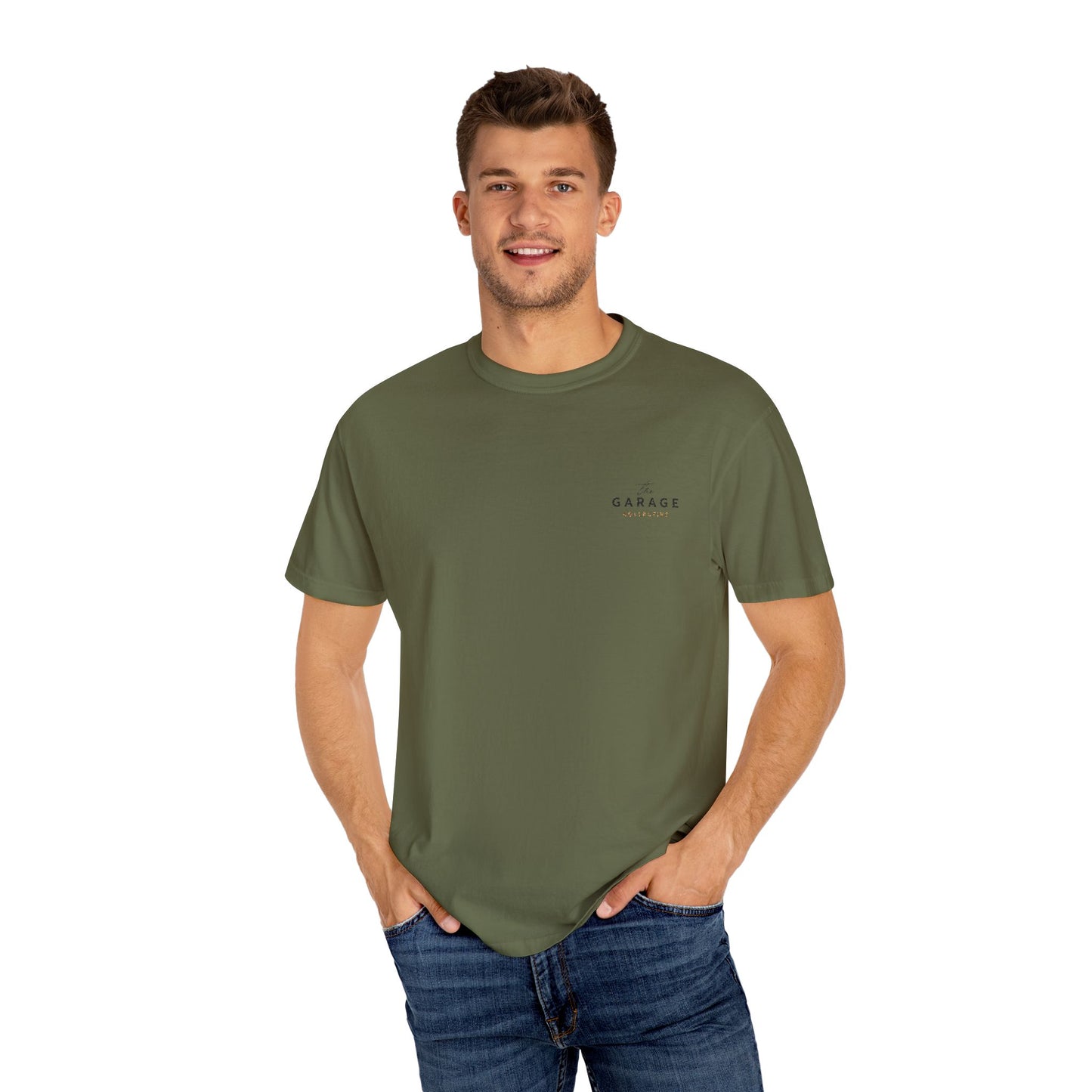 The Garage Collective Embroidered Unisex T-Shirt – Classic Softstyle Tee with Meaning
