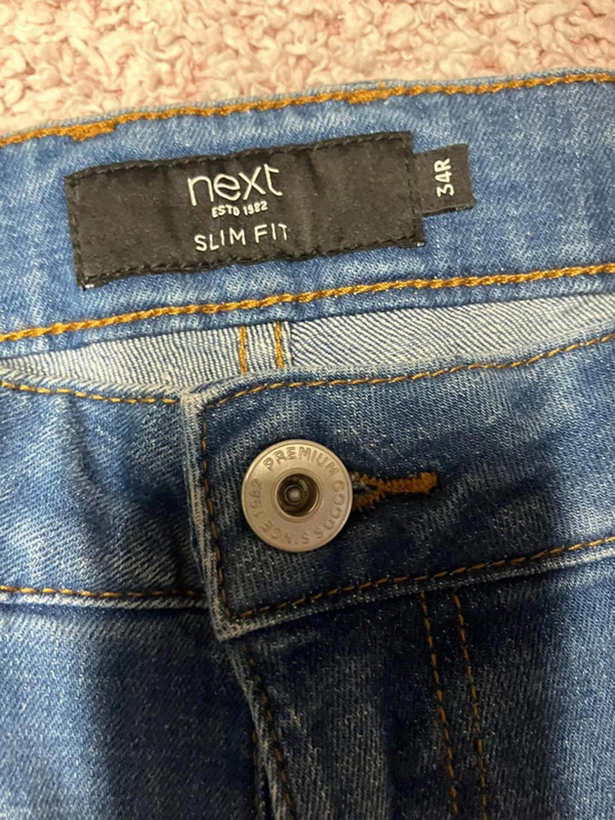 Next Slim Fit Light Blue Jeans W34 L32