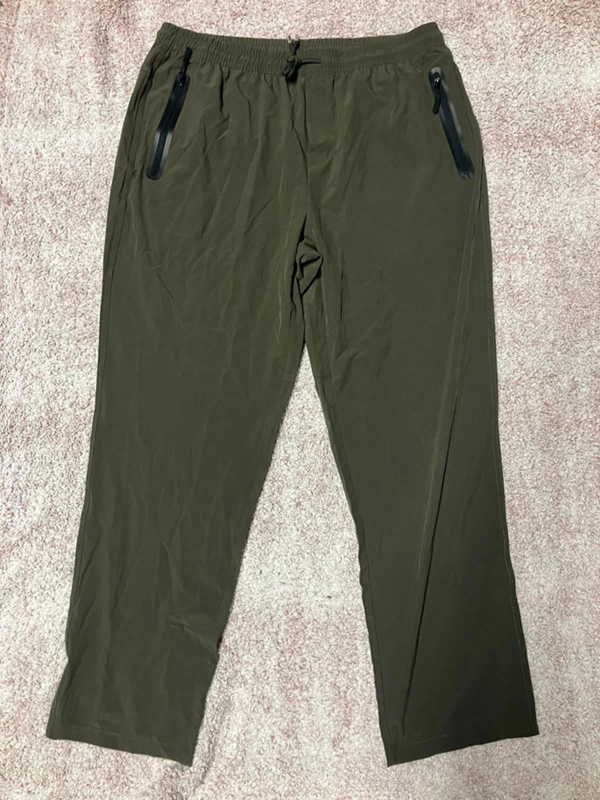 Dark Green Lightweight Track Pants / Joggers – Size EU 40 (4XL)