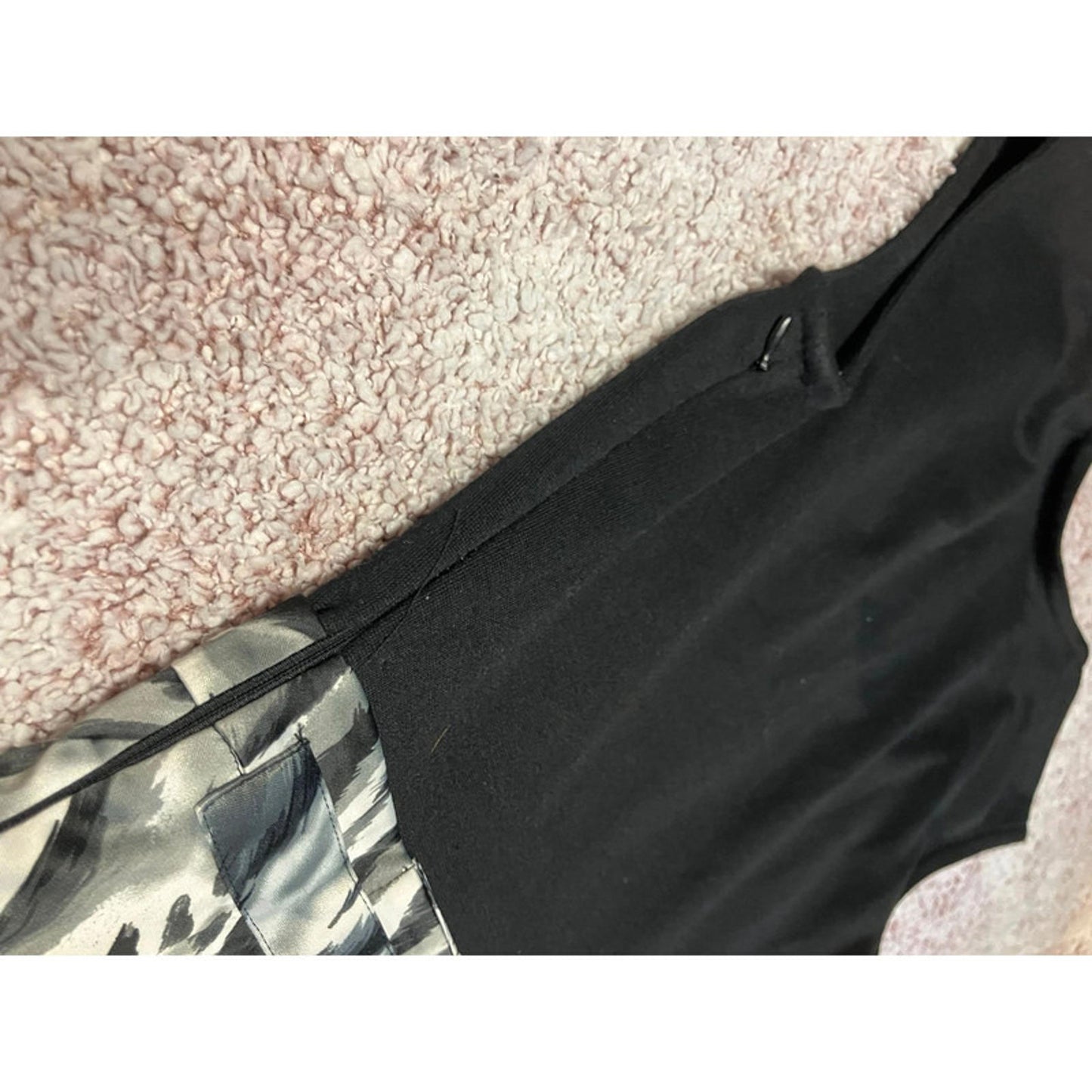 River Island Black & Animal Print Dress UK 12