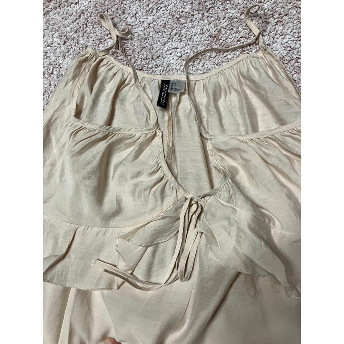 H&M Divided Beige Strappy Dress – UK 8 / S