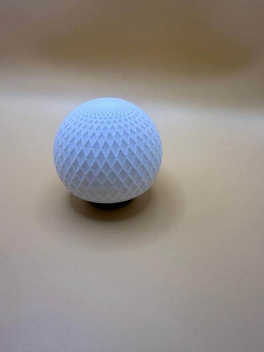 White Decorative Geometric Sphere Accent tea light