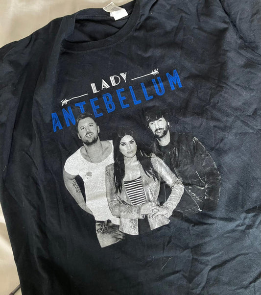 Lady Antebellum Tour T-Shirt Black Size 2XL