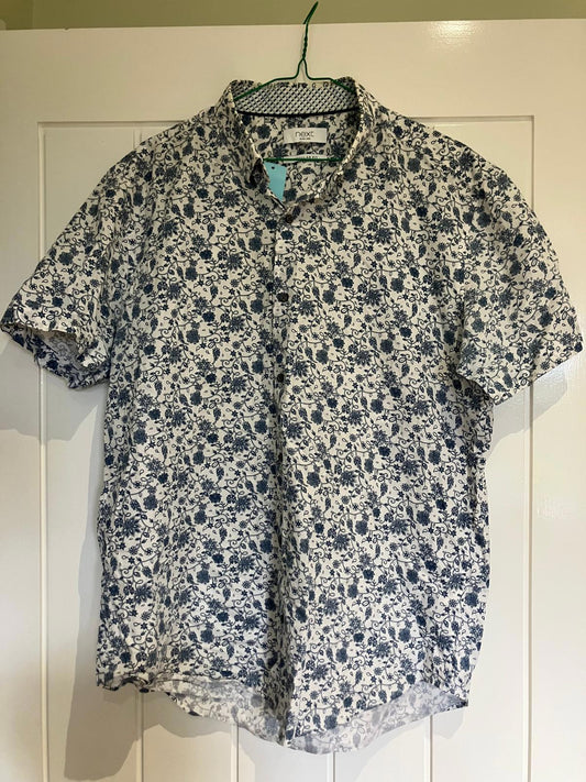 Next Regular Fit Men's Floral Casual Shirt, Size L