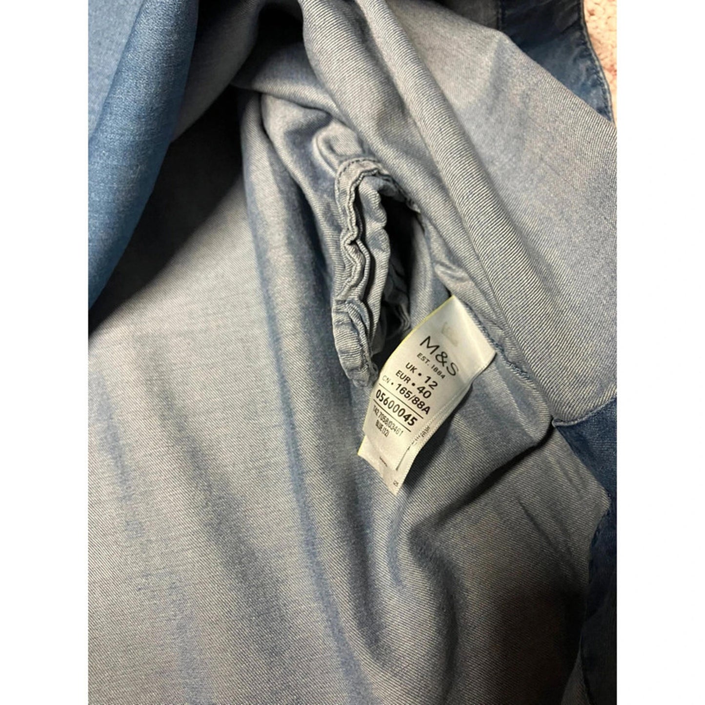 M&S Indigo Collection Denim Shirt Dress – UK 12
