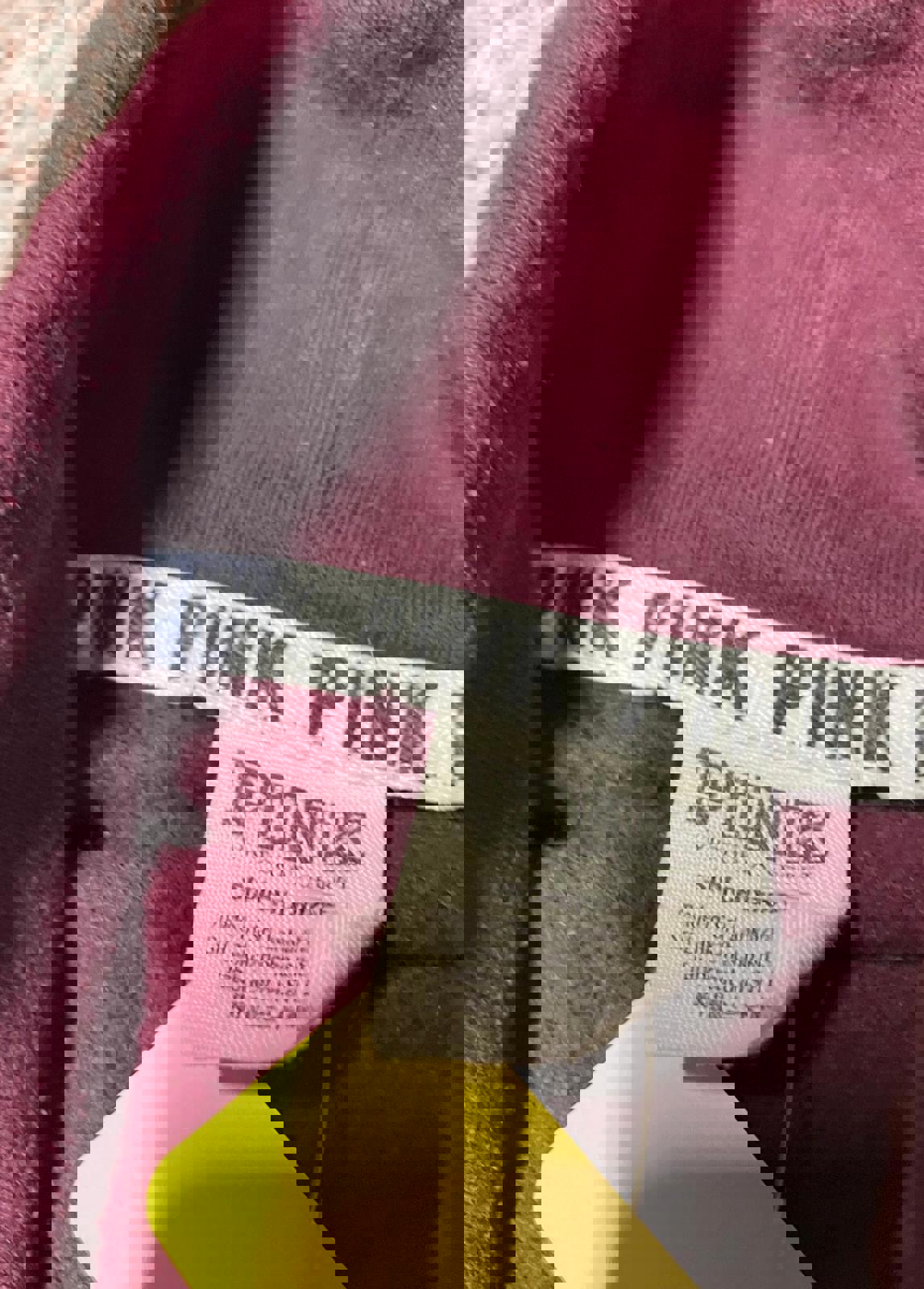 Victoria's Secret PINK Burgundy High Neck Sweatshirt Hoodie