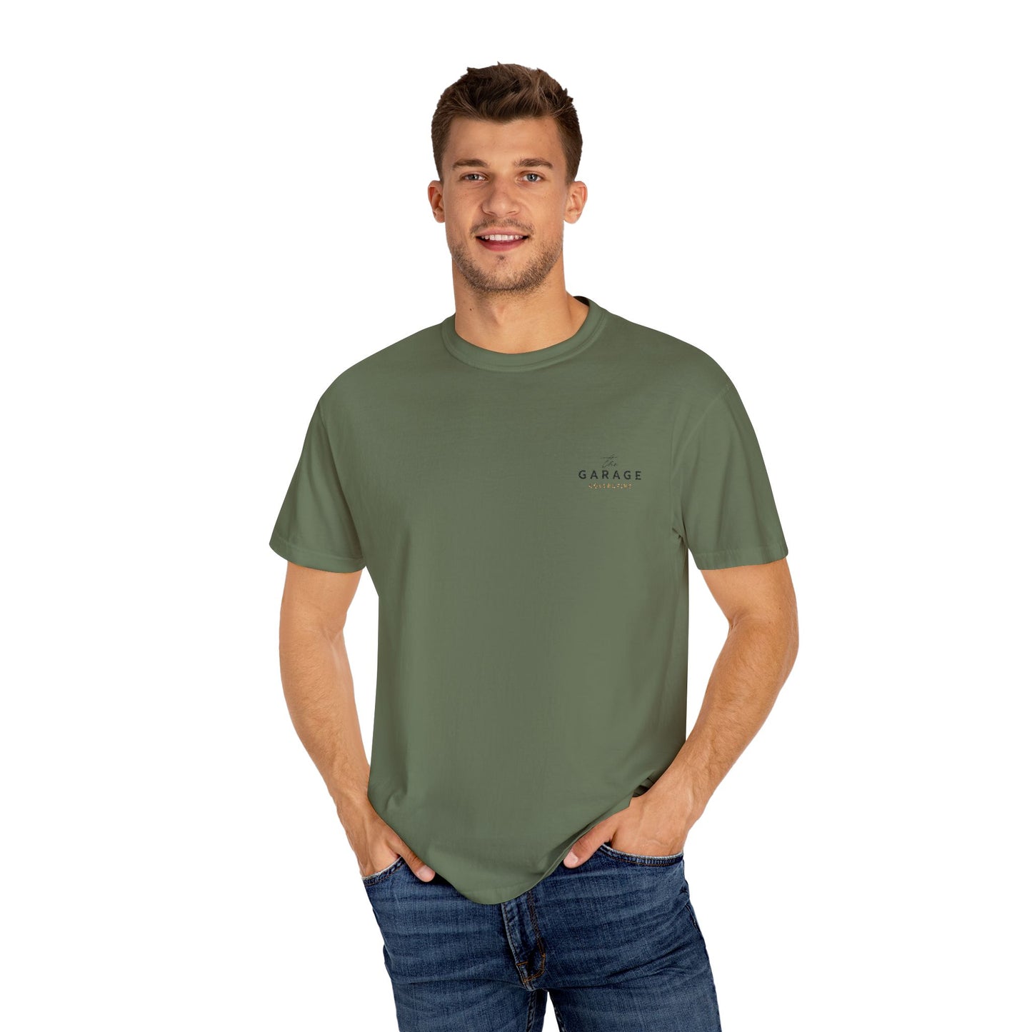 The Garage Collective Embroidered Unisex T-Shirt – Classic Softstyle Tee with Meaning