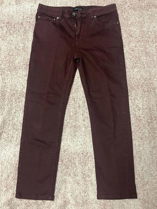 Red Herring Slim Burgundy Jeans W30 S