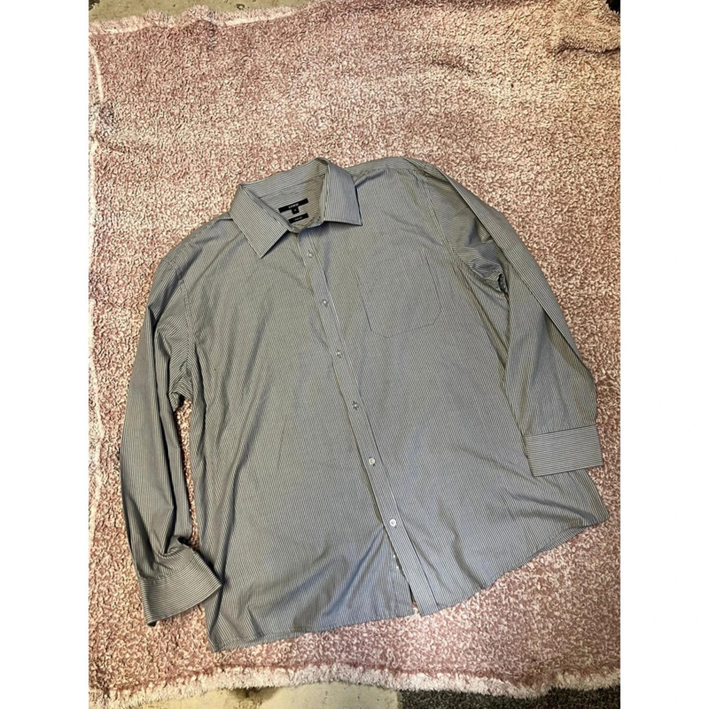 George Grey Pinstripe Shirt UK 18