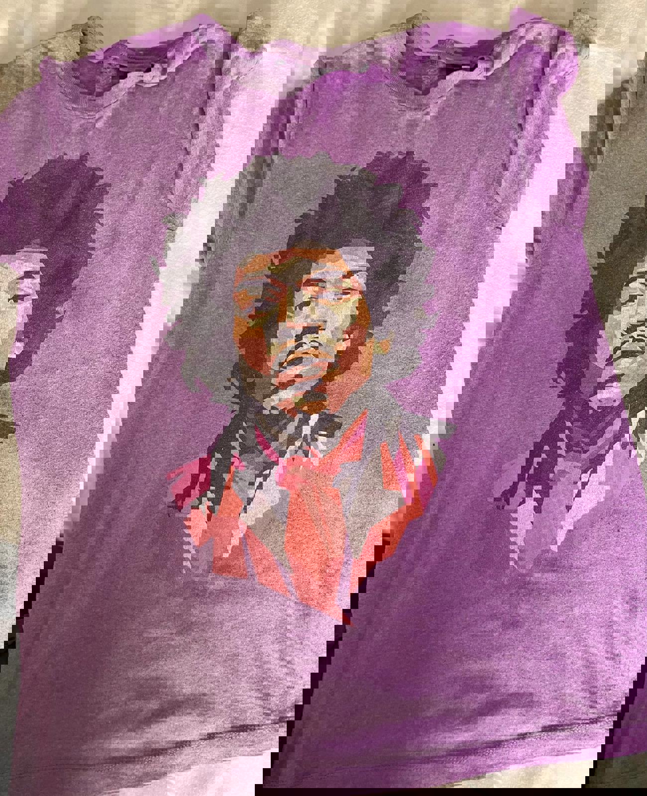 Karl Ferris Collection Purple Graphic T-Shirt