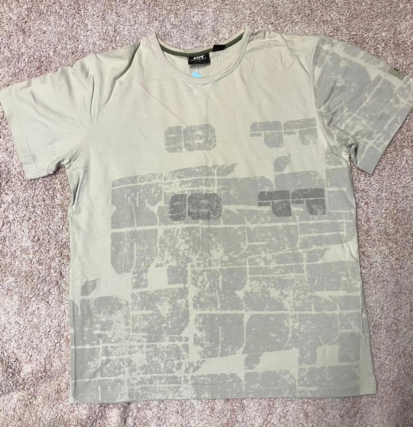 Helly Hansen Men's Light Beige Graphic T-Shirt Size L