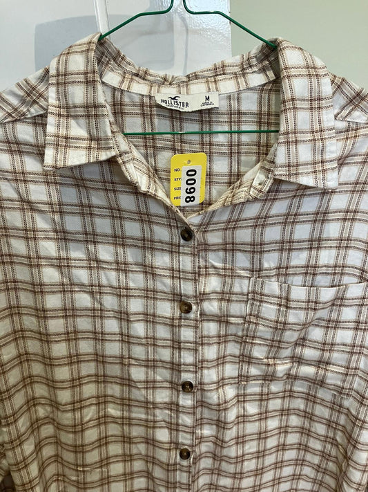 Hollister Women's Casual Plaid Button-Up Shirt